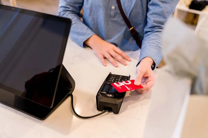 talech POS overview at the counter